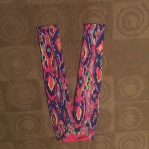 Lilly multi colored full length leggings